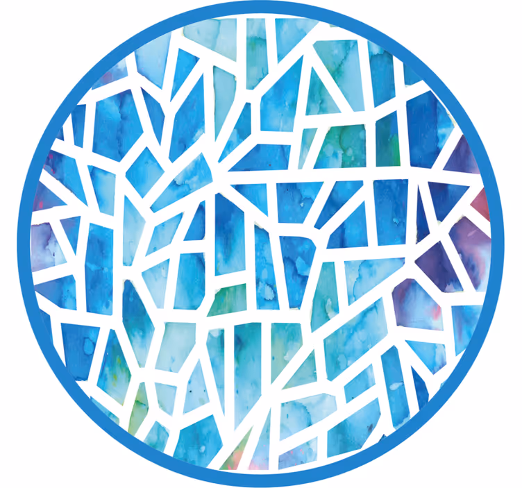 Mosaic design rullgardin sovrum - Tenstickers