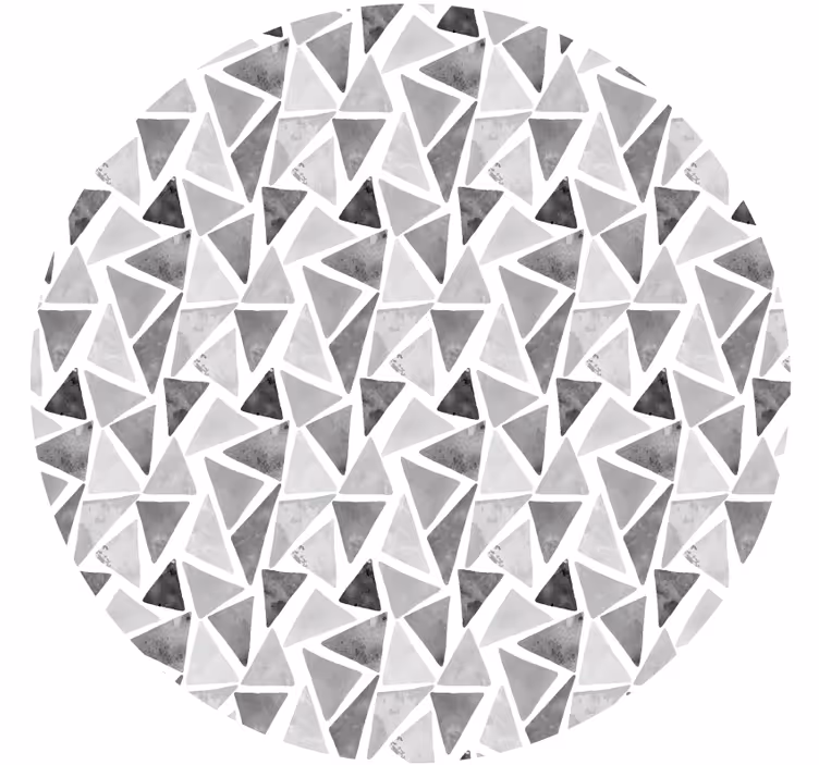 Rullgardin sovrum gråtoner trianglar - Tenstickers