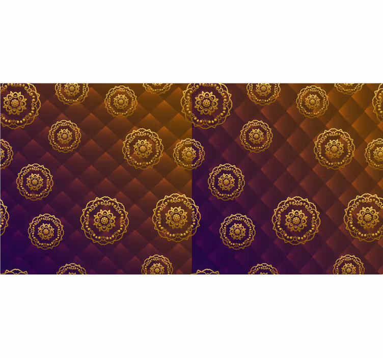 Rullgardin sovrum multicolor elegant mandala - Tenstickers