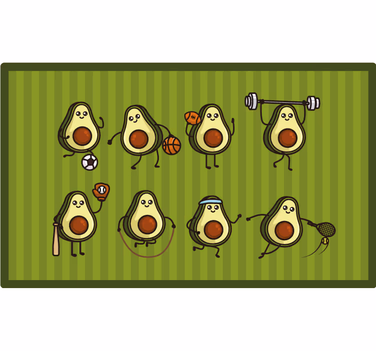 Rullgardin barn anime avokado - Tenstickers