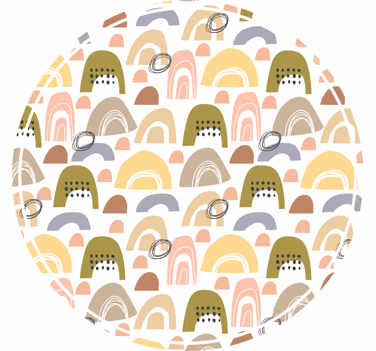 Rullgardin barn nordisk regnbue mønster - Tenstickers