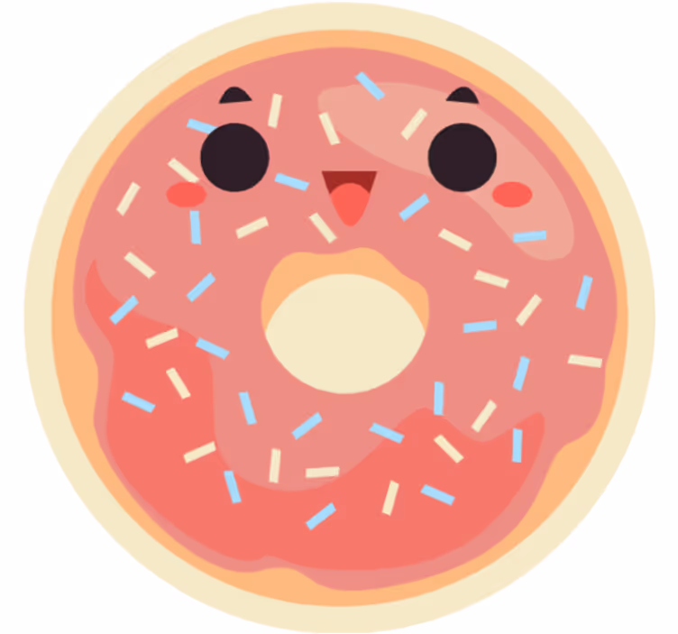 Rullgardin barn anime doughnuts - Tenstickers