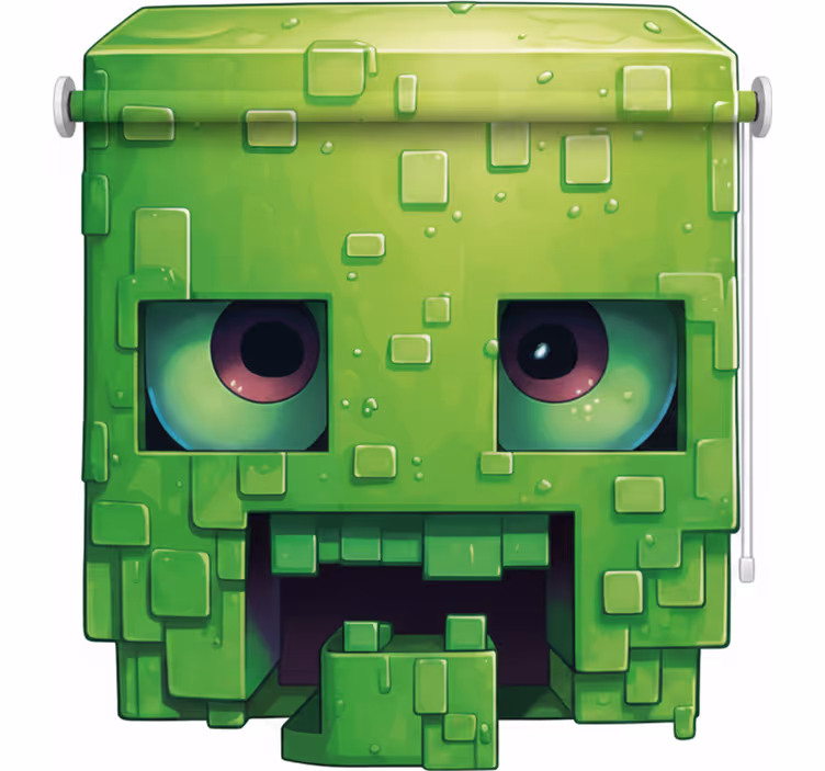 Rrullgardin barn läskig pixelkonstfigur - Tenstickers