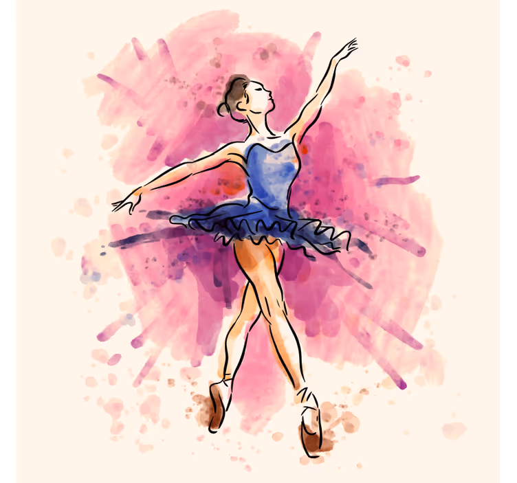 Rullgardin barn ballerina klänning lila - Tenstickers
