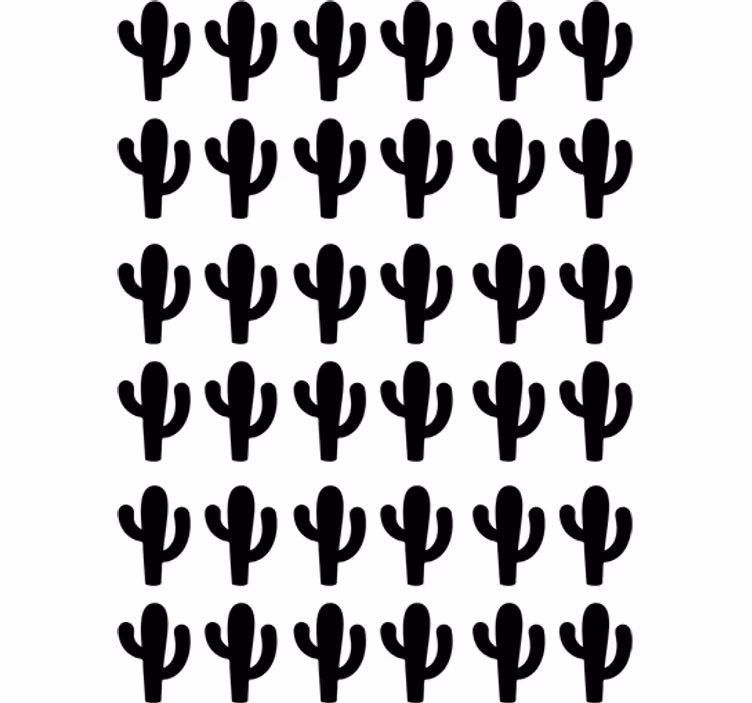 Rullgardin tonåringar kaktus klistermärken - Tenstickers