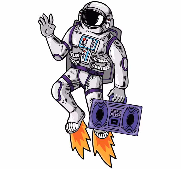 Rullgardin tonåringar kosmisk ljud - Tenstickers