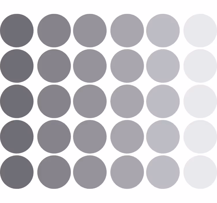 Rullgardin tonåringar geometriska cirklar grå - Tenstickers