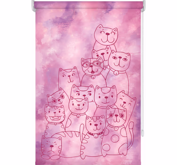 Rullgardin tonåringar galaxkatt - Tenstickers