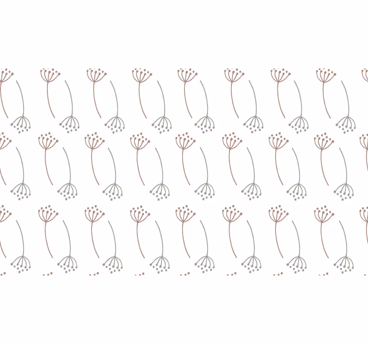 Vit rullgardin med pastellmaskrosdesign - Tenstickers