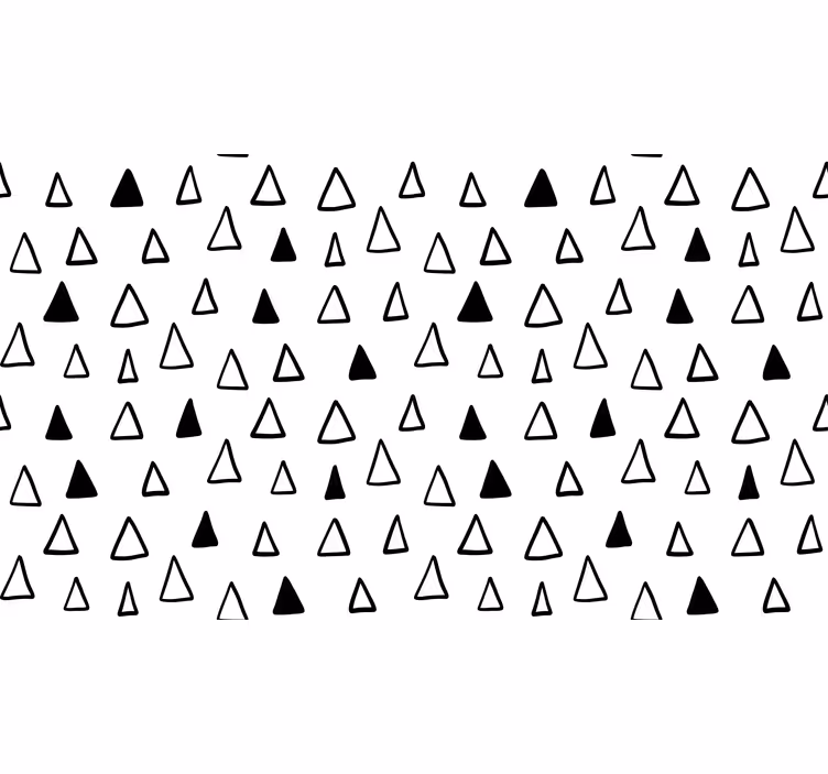 Vit rullgardin små nordiska trianglar - Tenstickers