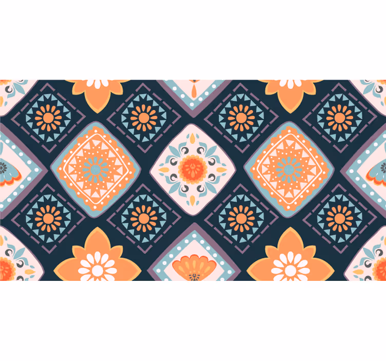 Rullgardin badrum abstract mini plattor - Tenstickers