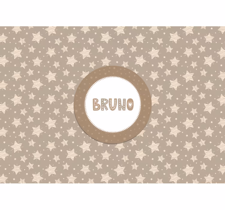 Rullgardin barnrum randiga stjärnor - Tenstickers