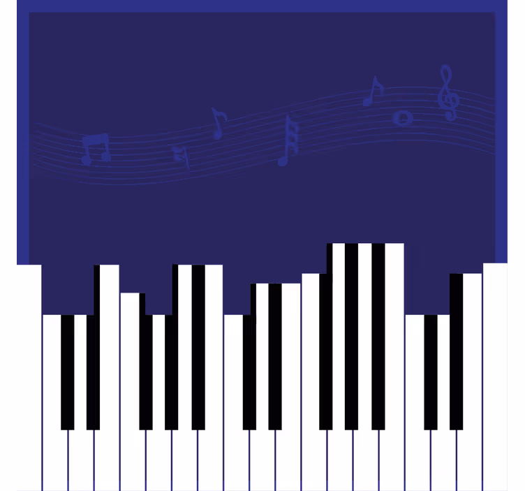 Rullgardin kontor piano bakgrund - Tenstickers