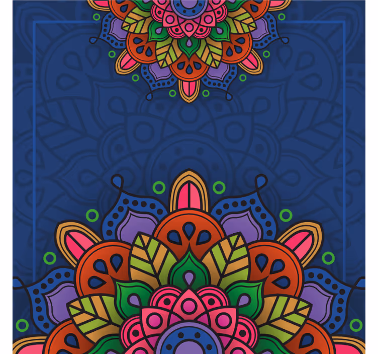 Rullgardin kontor mandala teckning - Tenstickers