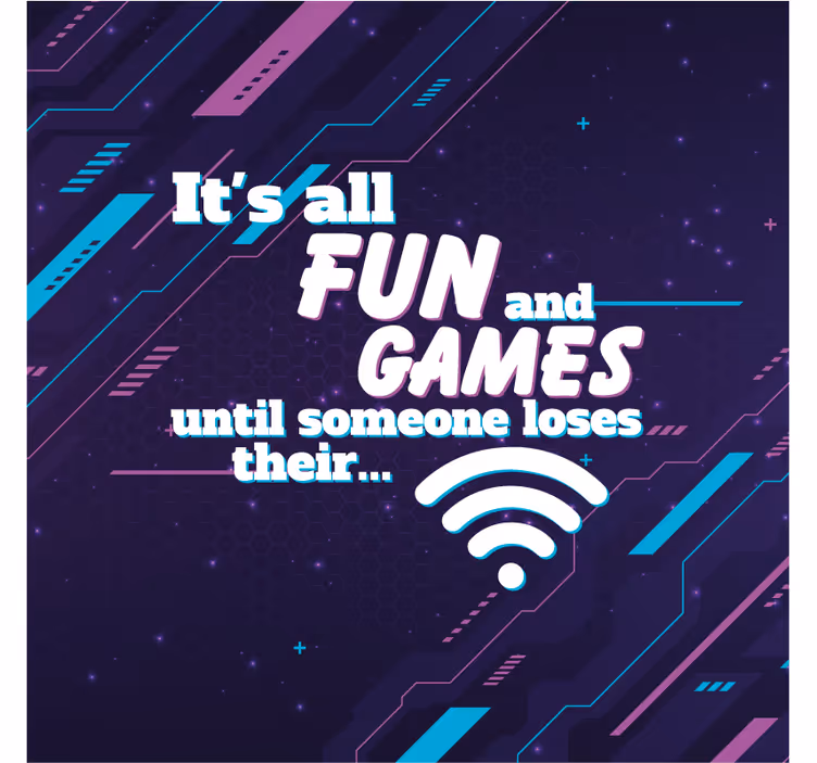 Rullgardin kontor rolig joke wifi - Tenstickers