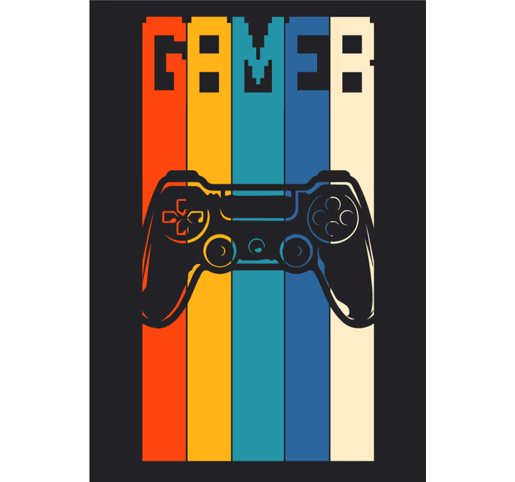 Rullgardin tonåringar gamer - Tenstickers
