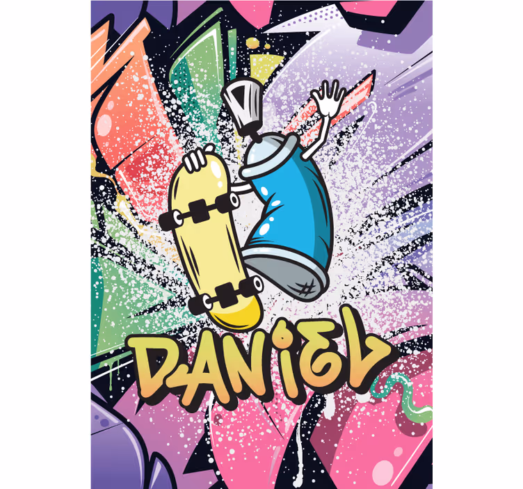 Rullgardin tonåringar graffiti poster - Tenstickers