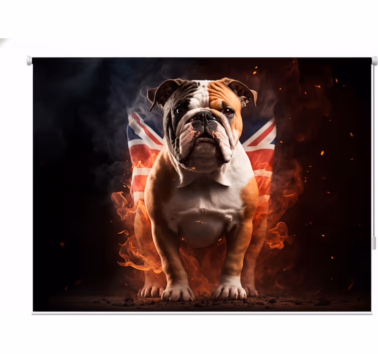 Rullgardin tonåringar brittisk bulldog i brand - Tenstickers
