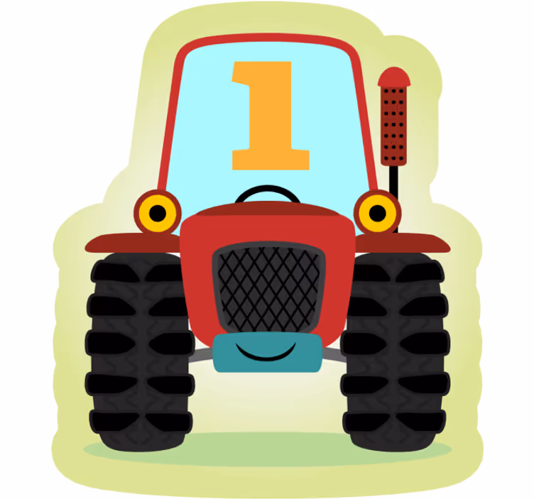 Rullgardin roligt no.1 traktor - Tenstickers