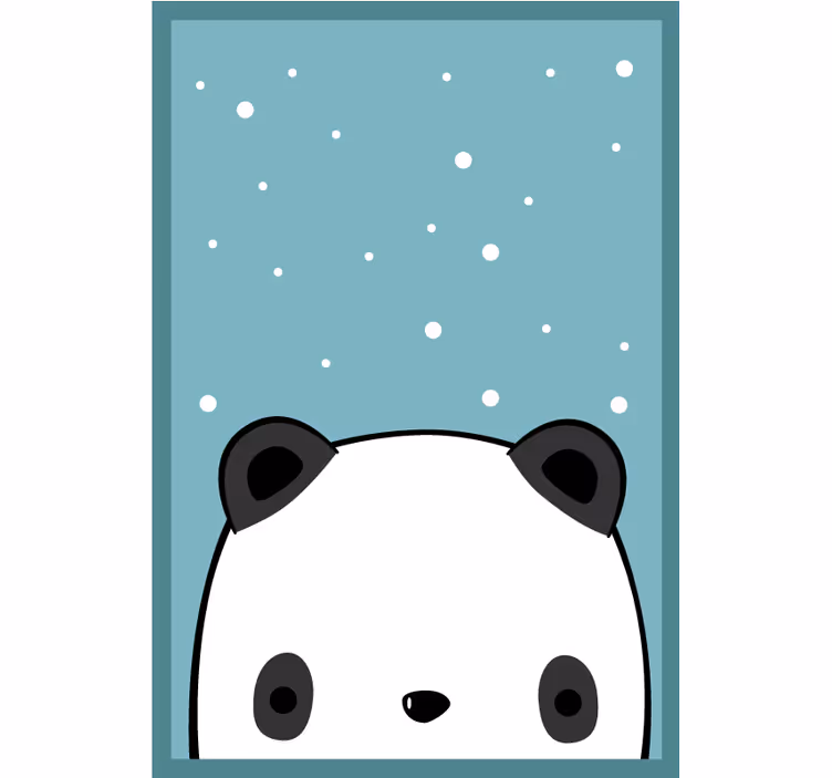 Rullgardin roligt söt panda - Tenstickers