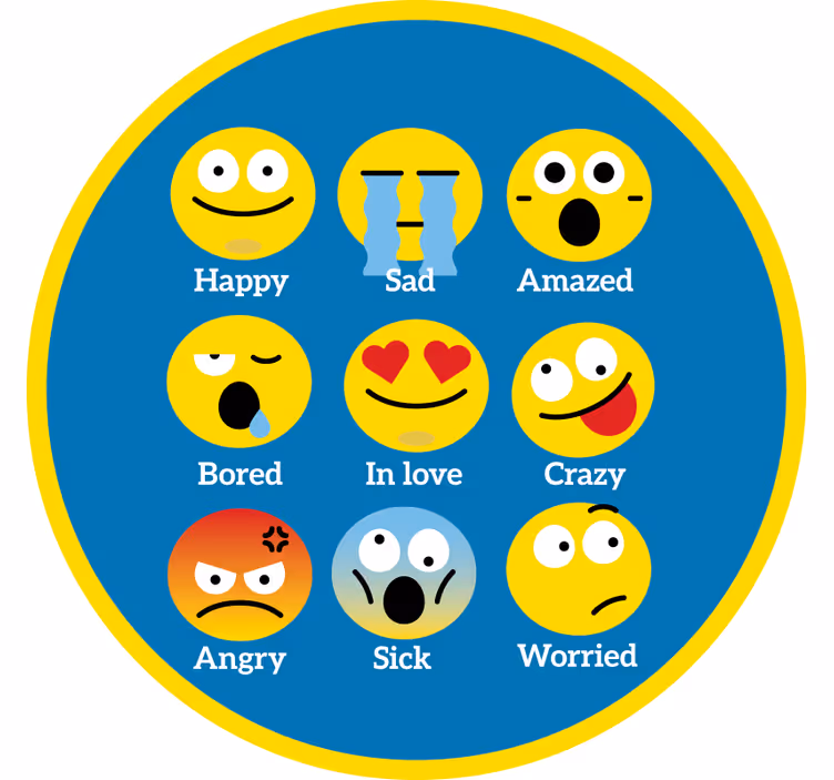 Rullgardin roligt emotionmatta - Tenstickers