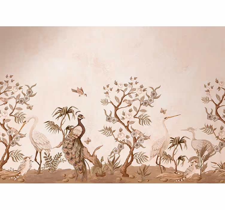 Rullgardiner rusta vintage fauna - Tenstickers