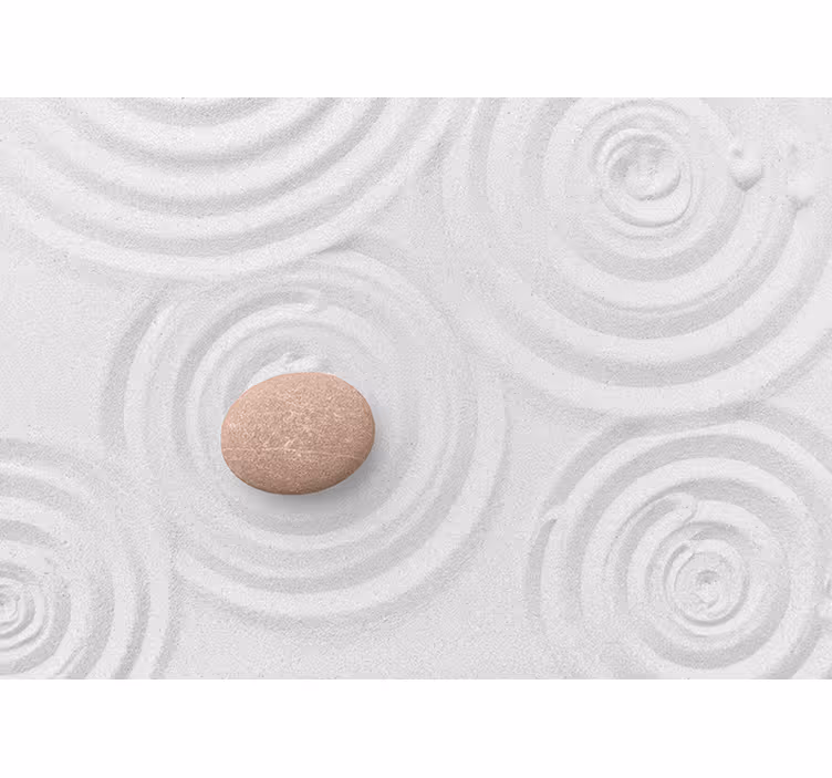 Rullgardin zen tapet - ett sandkorn i havet - Tenstickers
