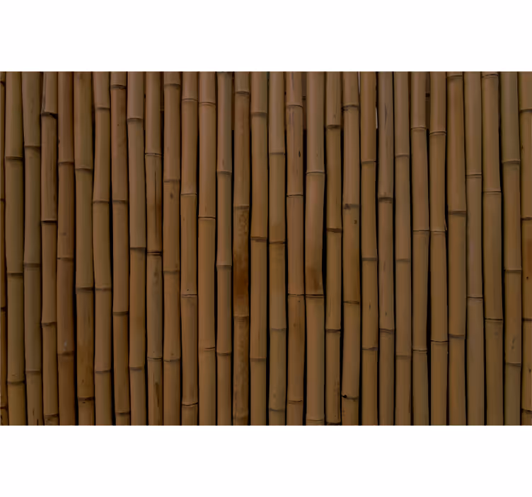 Rullgardin brun vinylmatta mörk bambuimitation - Tenstickers