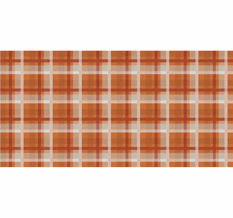 Rullgardin orange höstrutad - Tenstickers