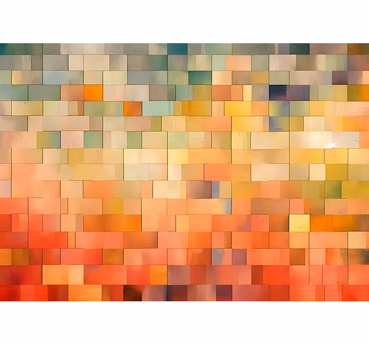 Rullgardin orange färgfält - Tenstickers