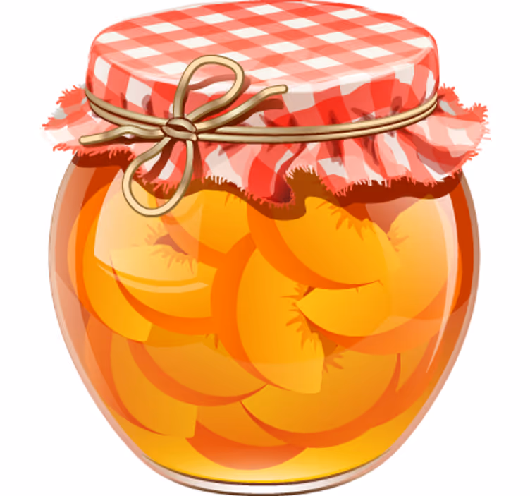 Rullgardin orange dekorativ vinyl tarrón konserva - Tenstickers