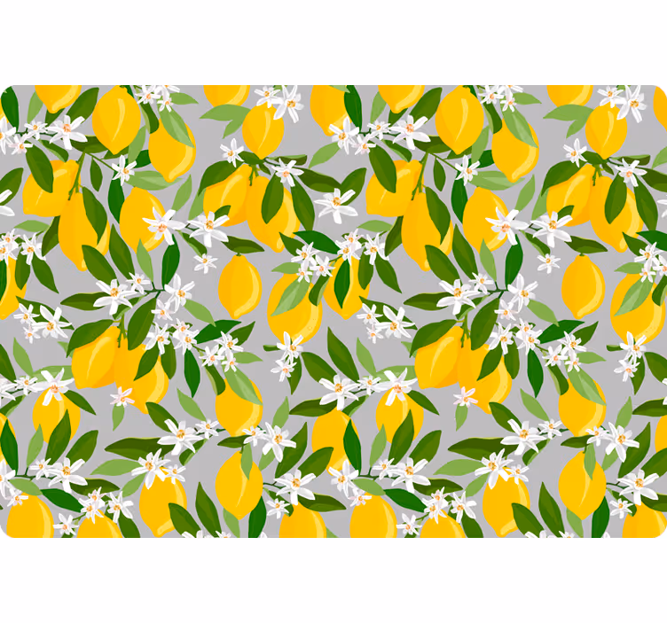 Rullgardin orange lemon tree laptop - Tenstickers