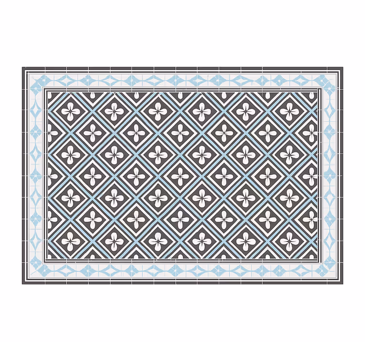 Rullgardin utomhus geometrisk plattdesign - Tenstickers