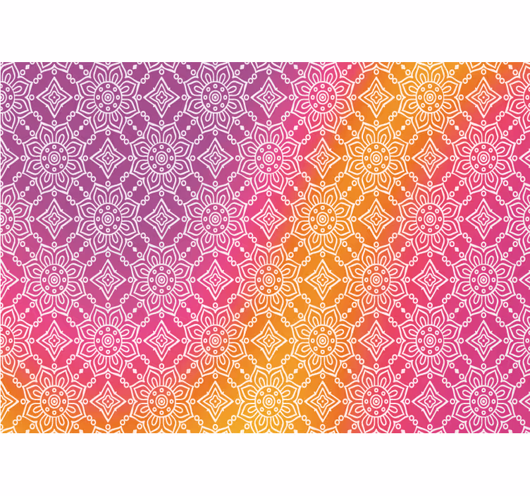 Rullgardin utomhus rosa rustik mönsterdesign - Tenstickers