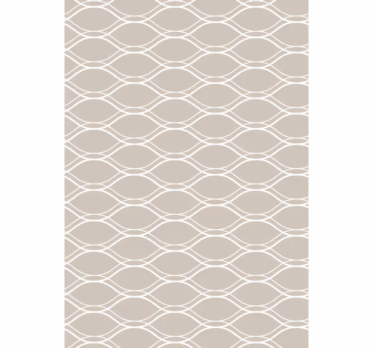 Rullgardin utomhus beige med vita linjer mönster - Tenstickers