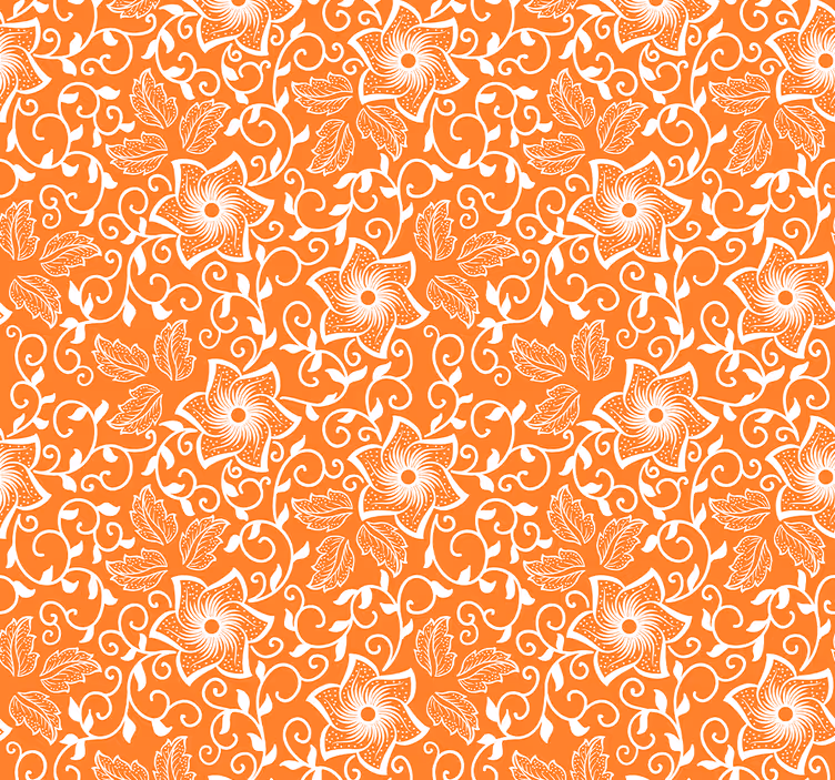 Rullgardin utomhus paisleyblommor - Tenstickers