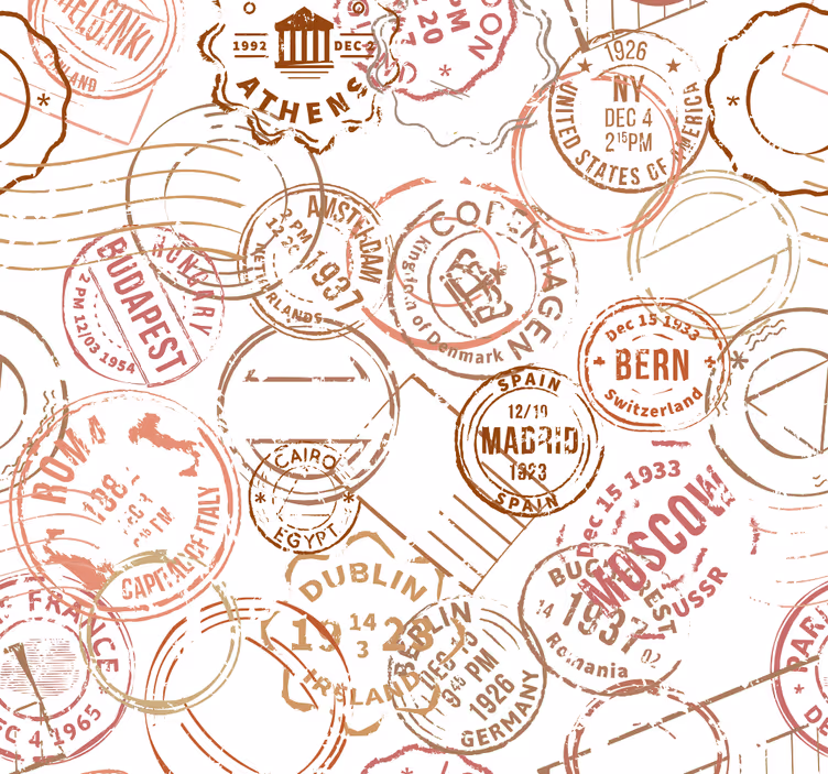 Rullgardin tonåringar retrostämplar - Tenstickers