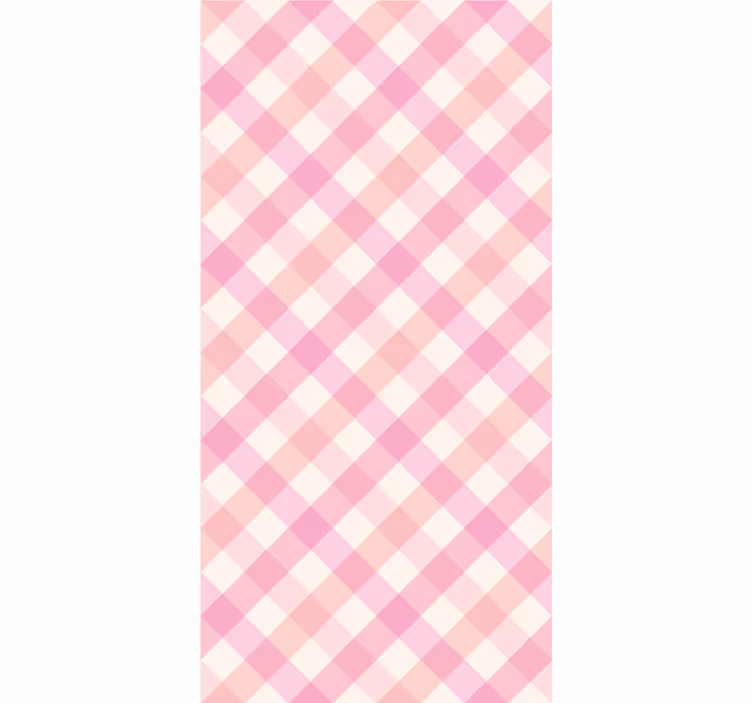 Rullgardin tonåringar rosa rutmönster - Tenstickers