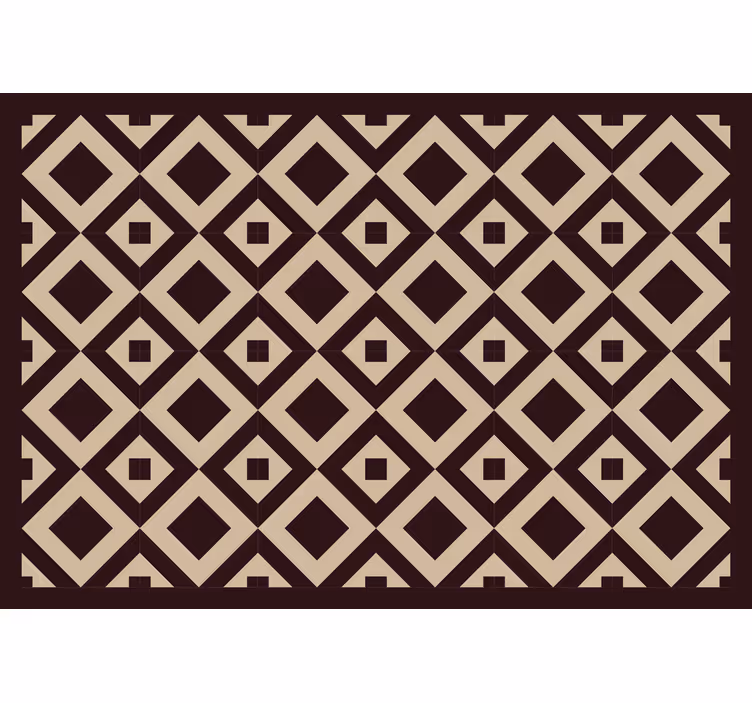 Rullgardin badrum vintage beige rutmönster - Tenstickers