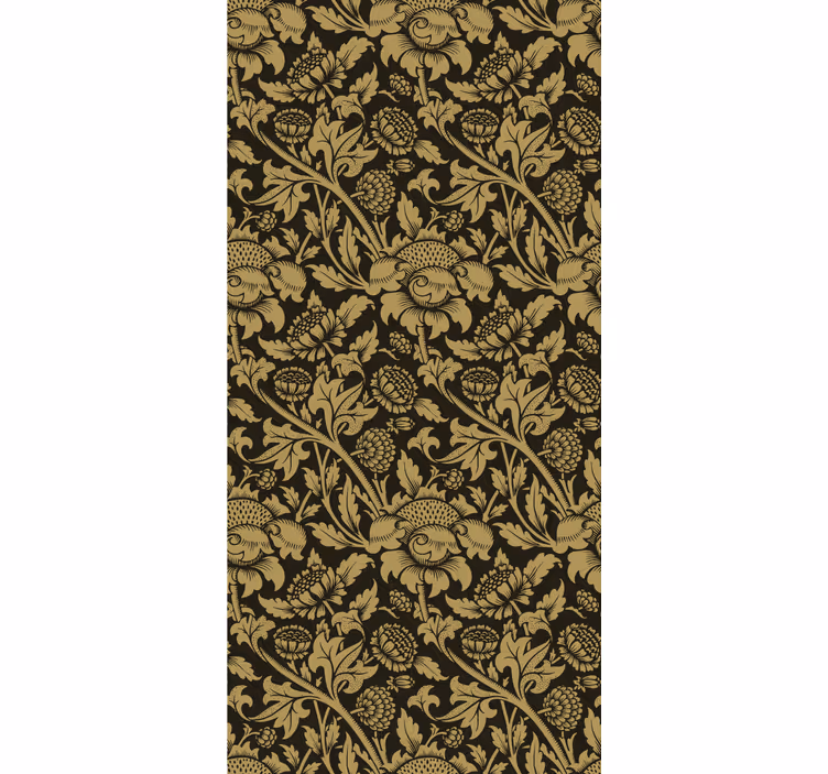 Rullgardin klassisk vintage franskt blommönster - Tenstickers
