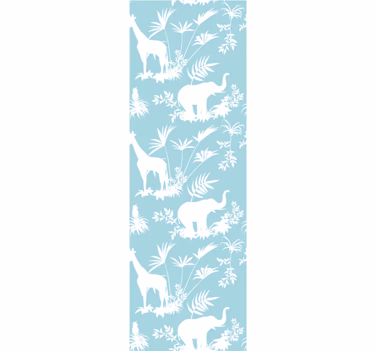 Rullgardin klassisk jungle toile vintage mönster - Tenstickers
