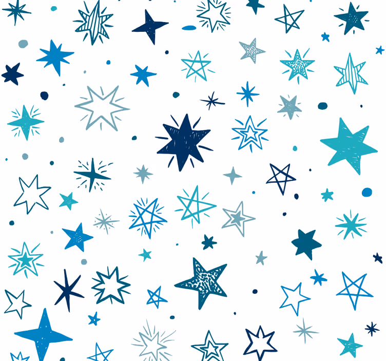 Rullgardin barnrum geometriskt stjärnmönster - Tenstickers