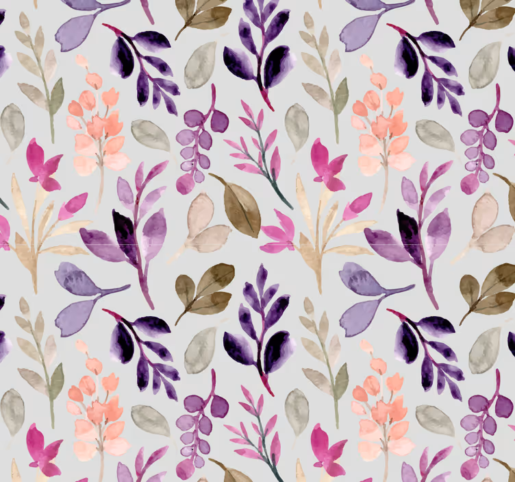 Rullgardin barnrum blommig mjuk färg - Tenstickers