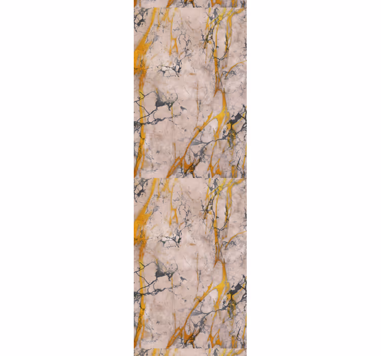 Rullgardin hall varm guld marmor - Tenstickers