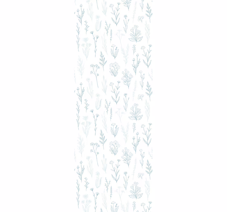 Rullgardin hall blomma på vit bakgrund - Tenstickers