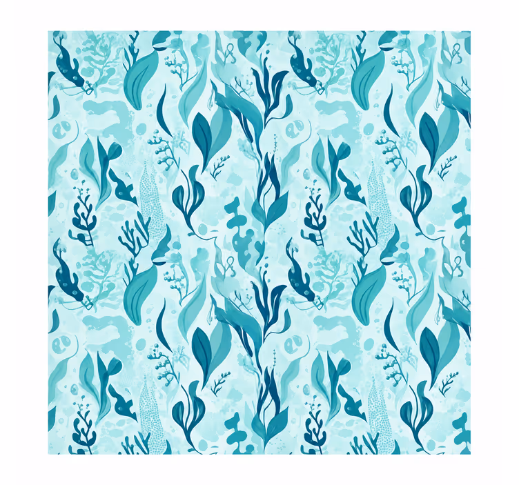 Rullgardin badrum marinblad - Tenstickers