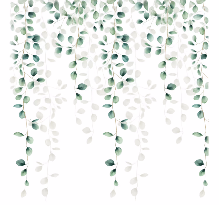 Rullgardin grön hängande blad - Tenstickers