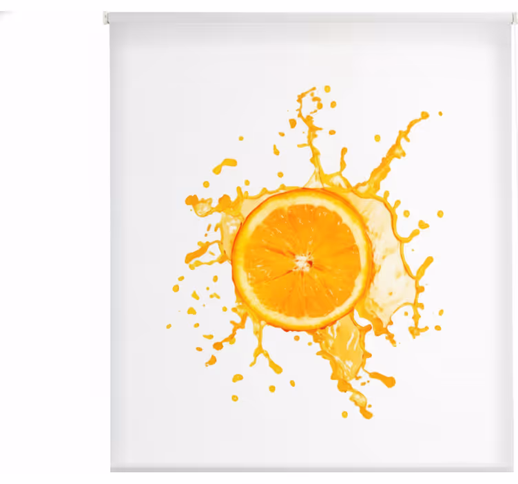 Rullgardin kök 130 cm orange frukt - Tenstickers