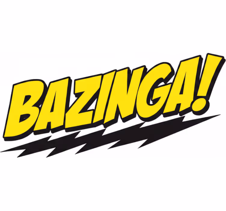 Rullgardin tv-serie och film bazinga big bang - Tenstickers