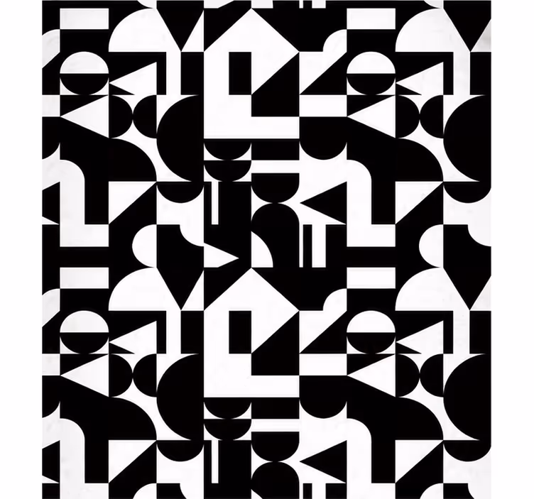 Rullgardin badrum geometriskt mönster - Tenstickers
